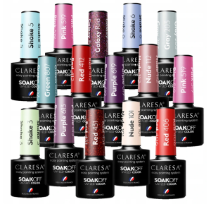 Claresa lakier hybrydowy UV LED 10 + 5 GRATIS!