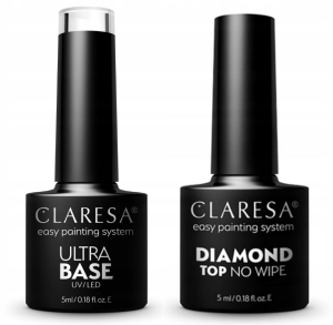 Claresa hybryd top diamond no wipe + Ultra base