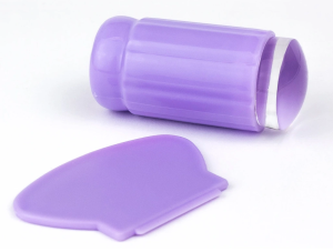 Stempel silikonowy żelowy z lupą do wzorków zdobie