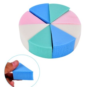 Gąbki do podkładu kolorowe trójkąty 8sztuk zestaw