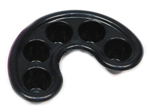 Miseczka do zdejmowania tipsów akrylu M01 czarna