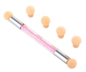 Gąbka aplikator pędzel do ombre nail art zdobień
