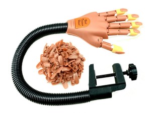 RĘKA DŁOŃ do ćwiczeń ruchoma + 100 paznokci