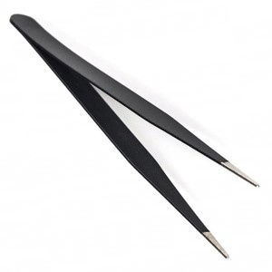 Pęseta pinceta penseta kosmetyczna czarna prosta