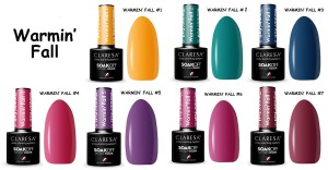 Claresa lakier hybrydowy kolekcja WARMIN' FALL mix