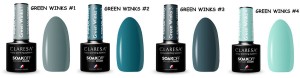 Claresa lakier hybrydowy kolekcja GREEN WINKS mix