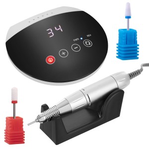 Frezarka S20 kosmetyczna do manicure i pedicure 35W + frezy ceramiczne