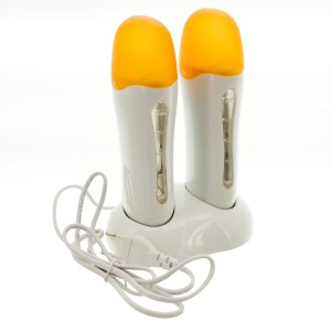 Podgrzewacz wosku z podwójną bazą + akcesoria 2 BAZY