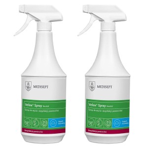 Velox Spray NEUTRAL do dezynfekcji powierzchni 1l zestaw 2sztuki