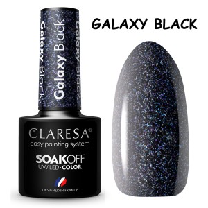 Claresa lakier hybrydowy GALAXY BLACK