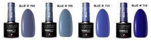 Claresa lakier hybrydowy kolekcja BLUE mix kolorów do wyboru
