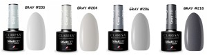 Claresa lakier hybrydowy kolekcja GRAY mix kolorów do wyboru