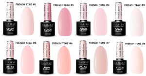Claresa lakier hybrydowy kolekcja FRENCH TIME mix
