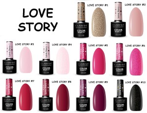 Claresa lakier hybrydowy kolekcja LOVE STORY mix