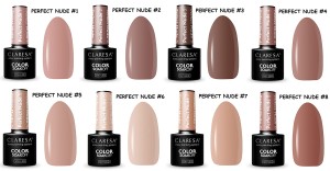 Claresa lakier hybrydowy kolekcja PERFECT NUDE mix