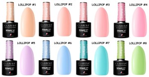 Claresa lakier hybrydowy kolekcja LOLLIPOP mix