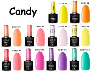 Claresa lakier hybrydowy kolekcja CANDY mix