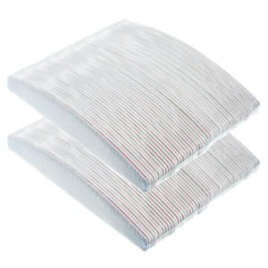 Pilnik do paznokci półksiężyc zebra 180/240 50szt