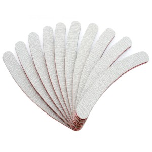 Pilnik do paznokci banan zebra szary 100/100 10szt